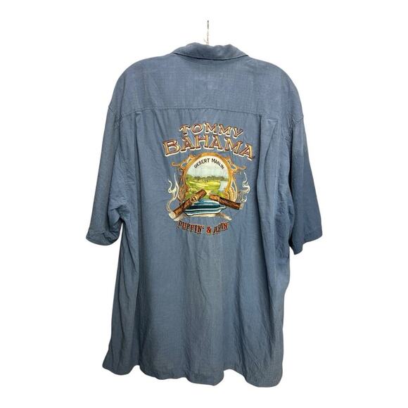 Tommy Bahama "Puffin and a Playin" Men's Embroidered Camp Bowling Shirt SZ XL - Picture 2 of 10